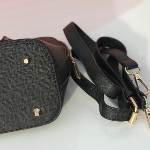 Black Drs. Satchel w/ Crossbody Adjustable Strap - Picture 6 of 8